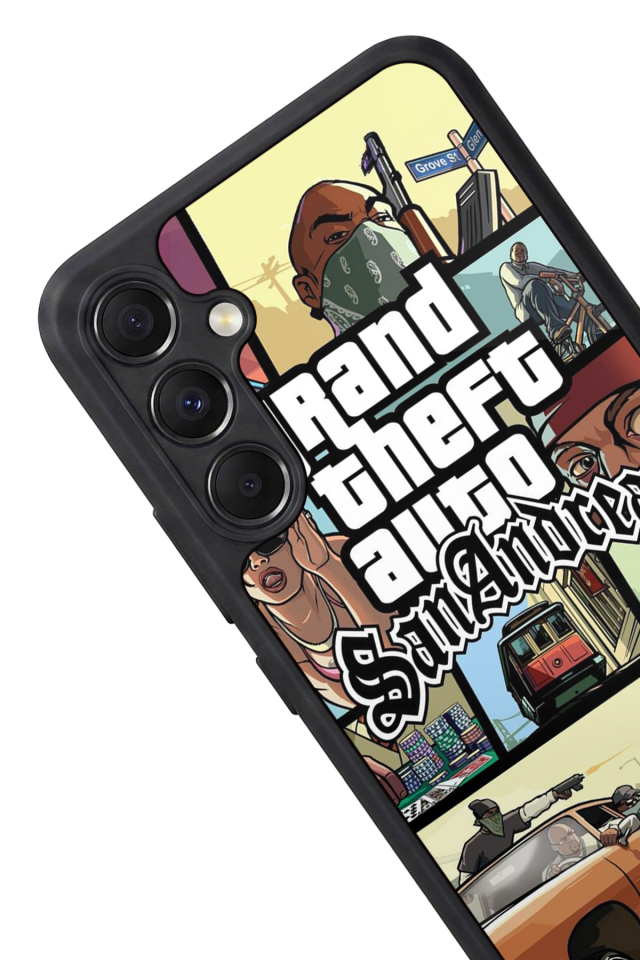 Samsung Galaxy M34 Uyumlu GTA Tasarımlı Glossy Premium Kılıf