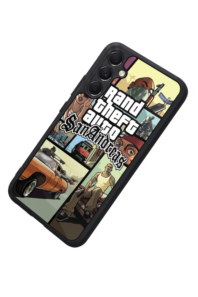 Samsung Galaxy M34 Uyumlu GTA Tasarımlı Glossy Premium Kılıf