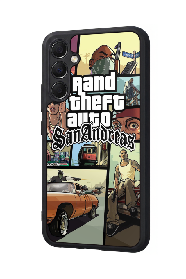 Samsung Galaxy M34 Uyumlu GTA Tasarımlı Glossy Premium Kılıf