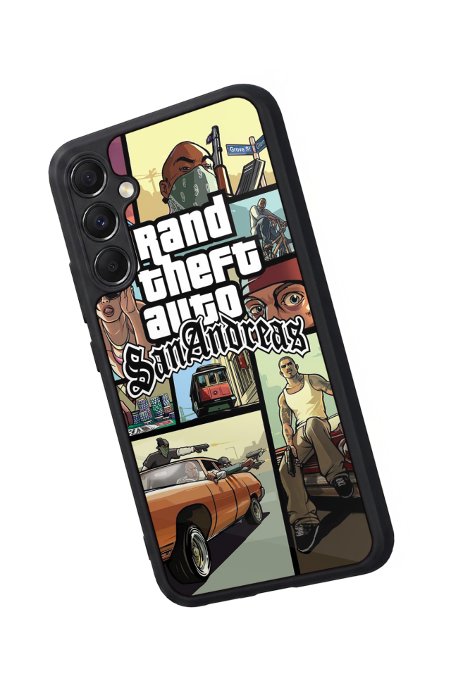 Samsung Galaxy M34 Uyumlu GTA Tasarımlı Glossy Premium Kılıf