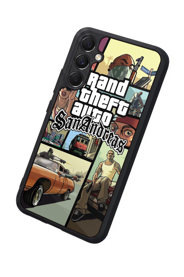 Samsung Galaxy M34 Uyumlu GTA Tasarımlı Glossy Premium Kılıf