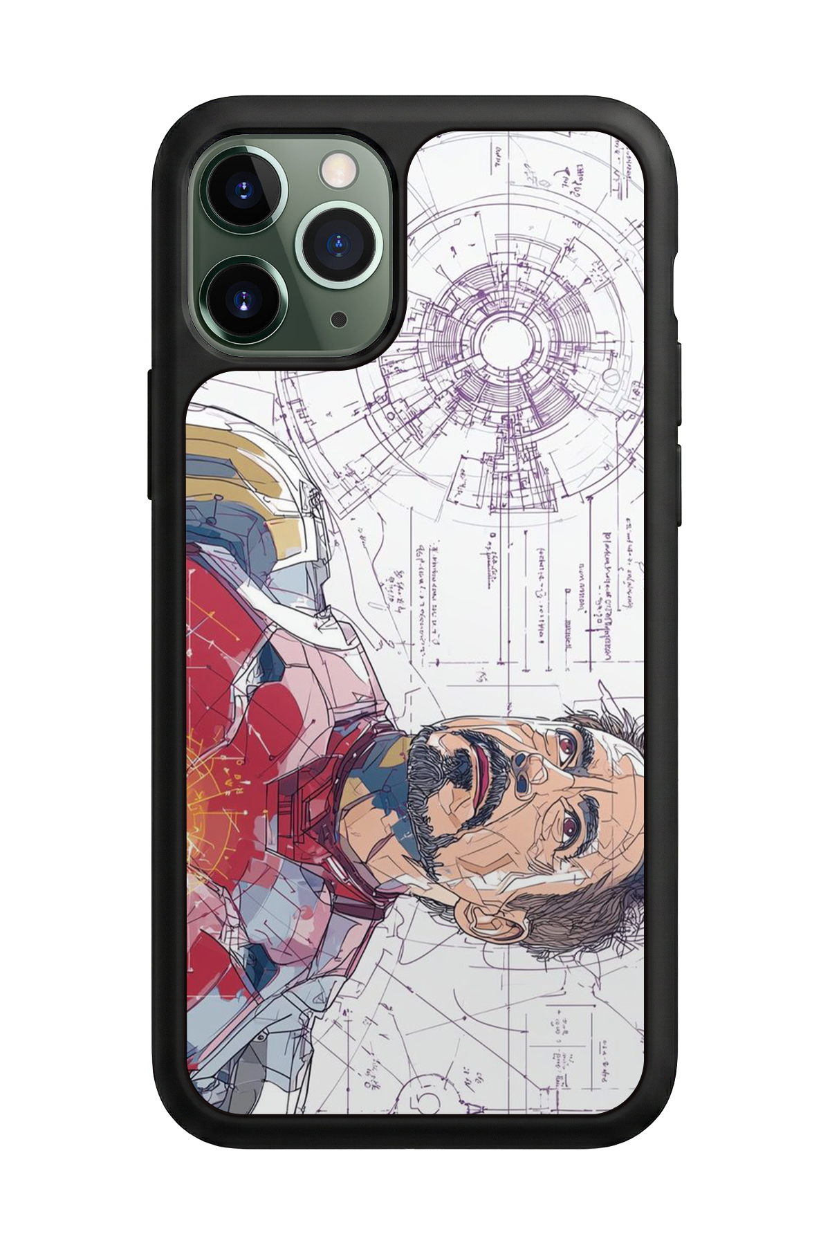 iPhone 11 Pro Max Uyumlu Iron Man ( Demir Adam ) Tasarımlı Glossy Premium Kılıf