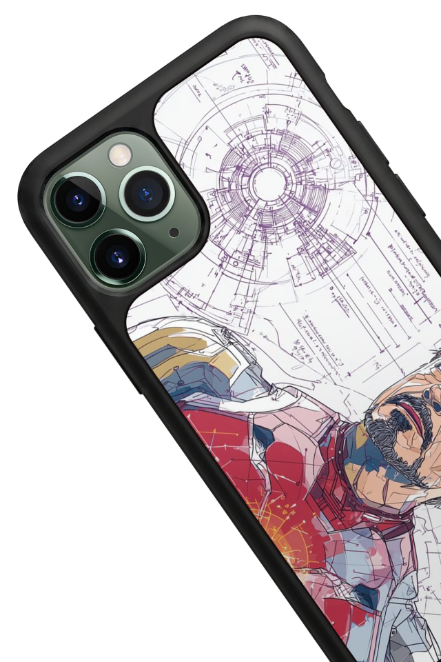 iPhone 11 Pro Max Uyumlu Iron Man ( Demir Adam ) Tasarımlı Glossy Premium Kılıf