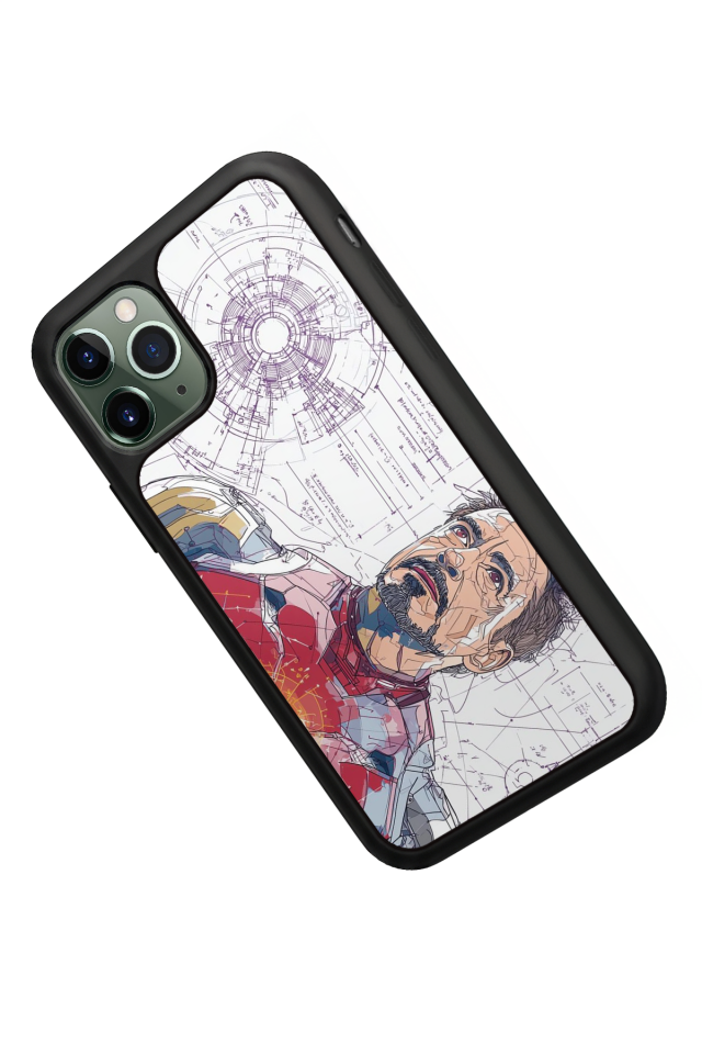 iPhone 11 Pro Max Uyumlu Iron Man ( Demir Adam ) Tasarımlı Glossy Premium Kılıf