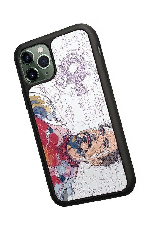 iPhone 11 Pro Max Uyumlu Iron Man ( Demir Adam ) Tasarımlı Glossy Premium Kılıf