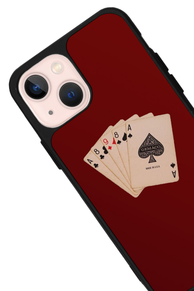 iPhone 14 Plus Uyumlu Kart Tasarımlı Glossy Premium Kılıf