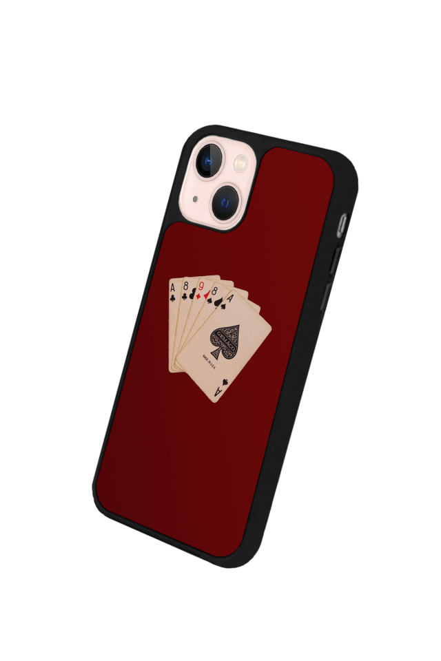 iPhone 14 Plus Uyumlu Kart Tasarımlı Glossy Premium Kılıf