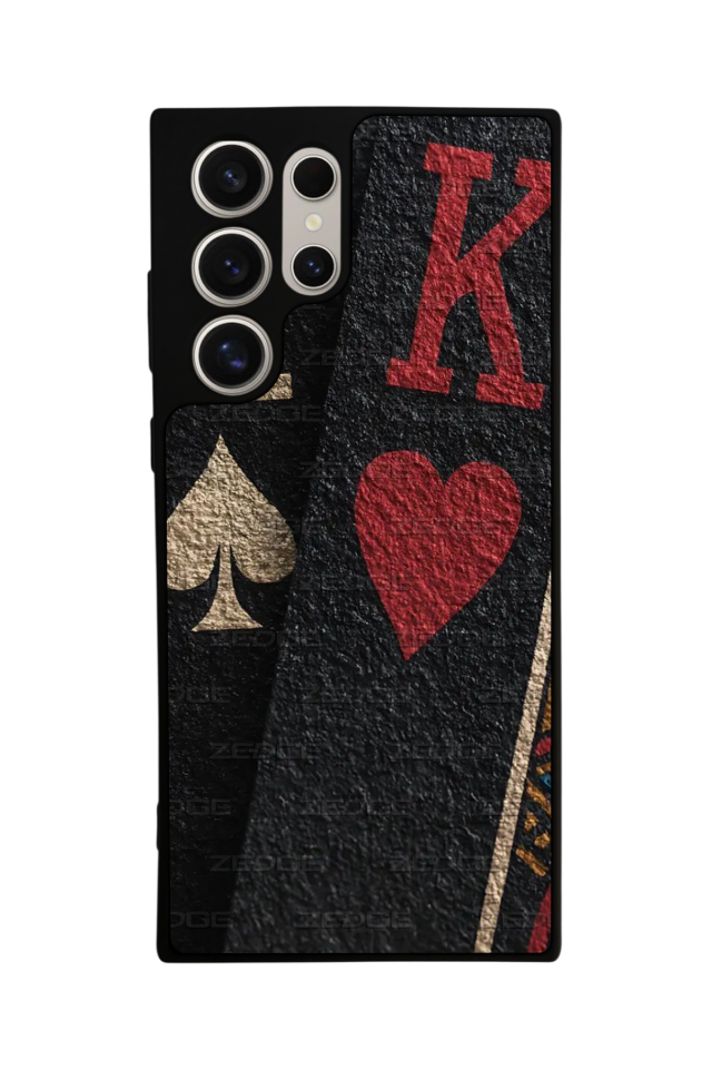 Samsung Galaxy S22 Ultra Uyumlu Kart Tasarımlı Glossy Premium Kılıf