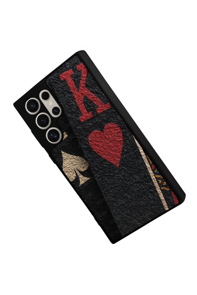 Samsung Galaxy S22 Ultra Uyumlu Kart Tasarımlı Glossy Premium Kılıf