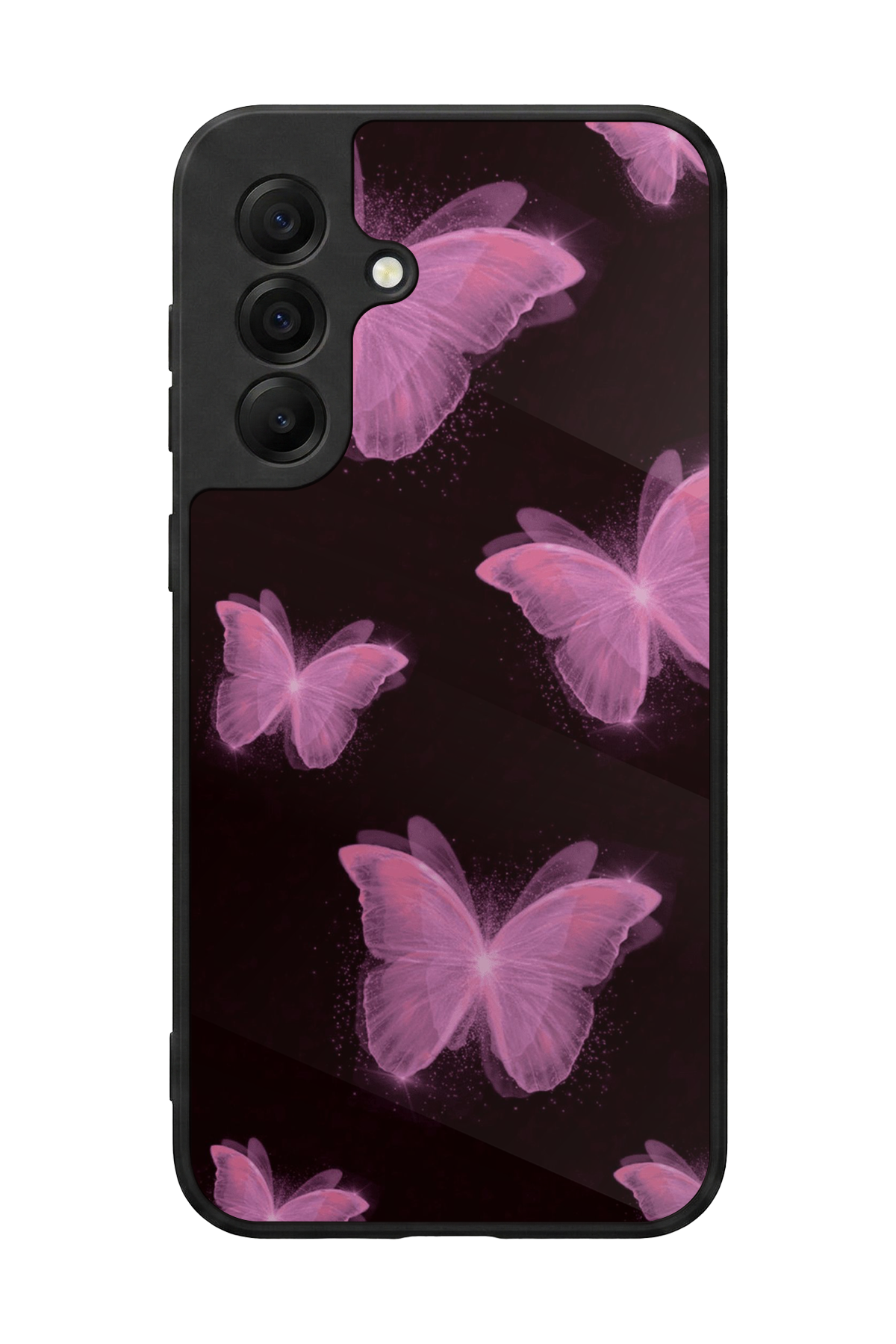 Samsung Galaxy A17 Uyumlu Kelebek Tasarımlı Glossy Premium Kılıf