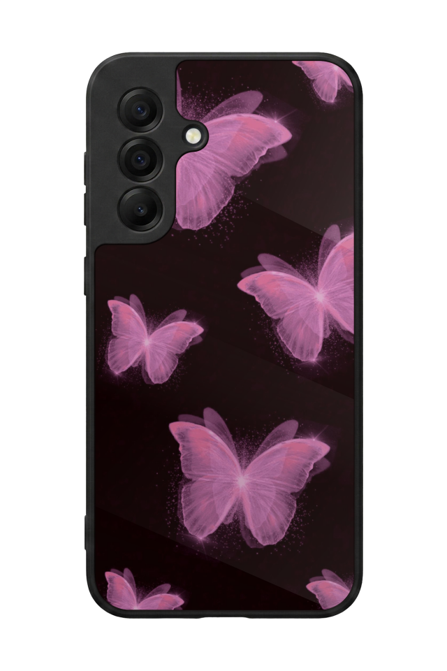 Samsung Galaxy A17 Uyumlu Kelebek Tasarımlı Glossy Premium Kılıf