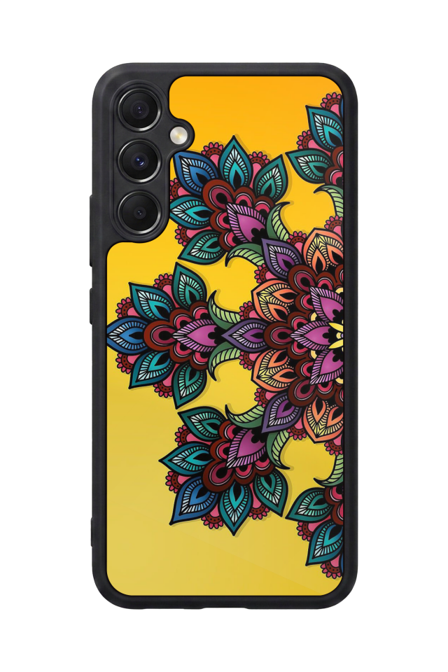 Samsung Galaxy M34 Uyumlu Mandala Tasarımlı Glossy Premium Kılıf
