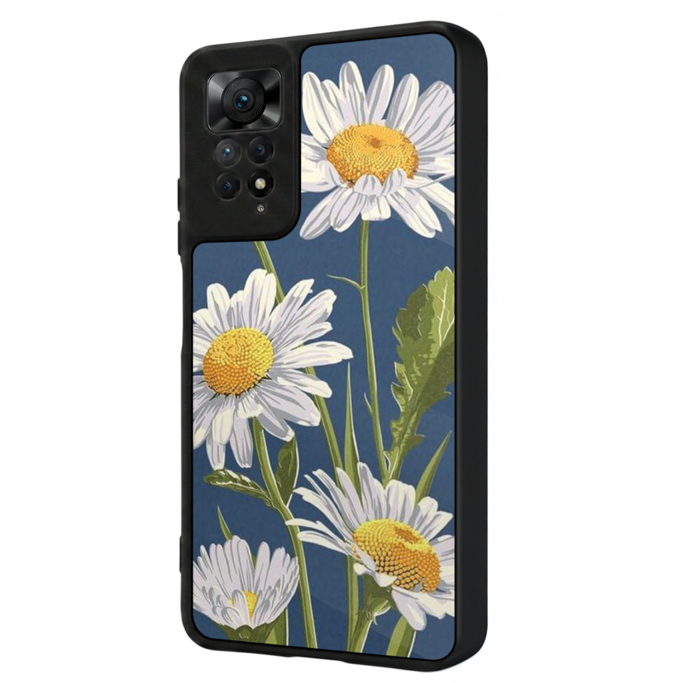 Xiaomi Redmi Note 11 Pro Uyumlu Papatya Tasarımlı Glossy Premium Kılıf