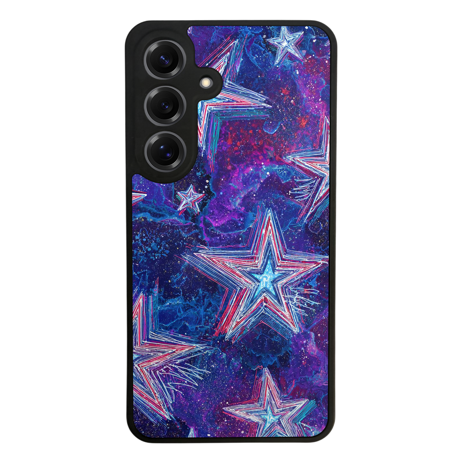 Samsung Galaxy S25 Uyumlu Retro Yildizlar Tasarımlı Glossy Premium Kılıf