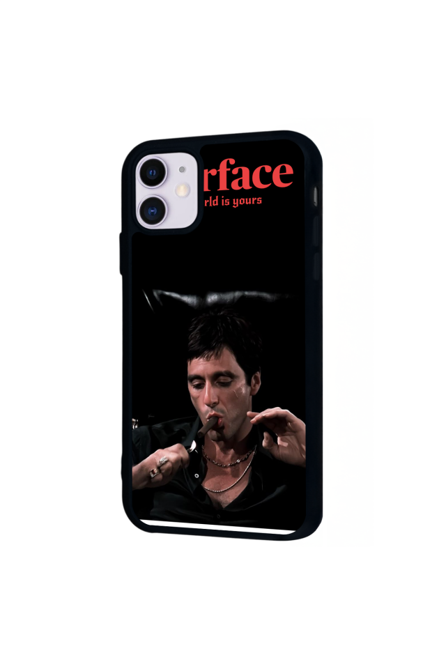 iPhone 11 Uyumlu Scarface Tasarımlı Glossy Premium Kılıf
