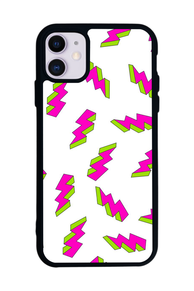 iPhone 11 Uyumlu Simsek Tasarımlı Glossy Premium Kılıf