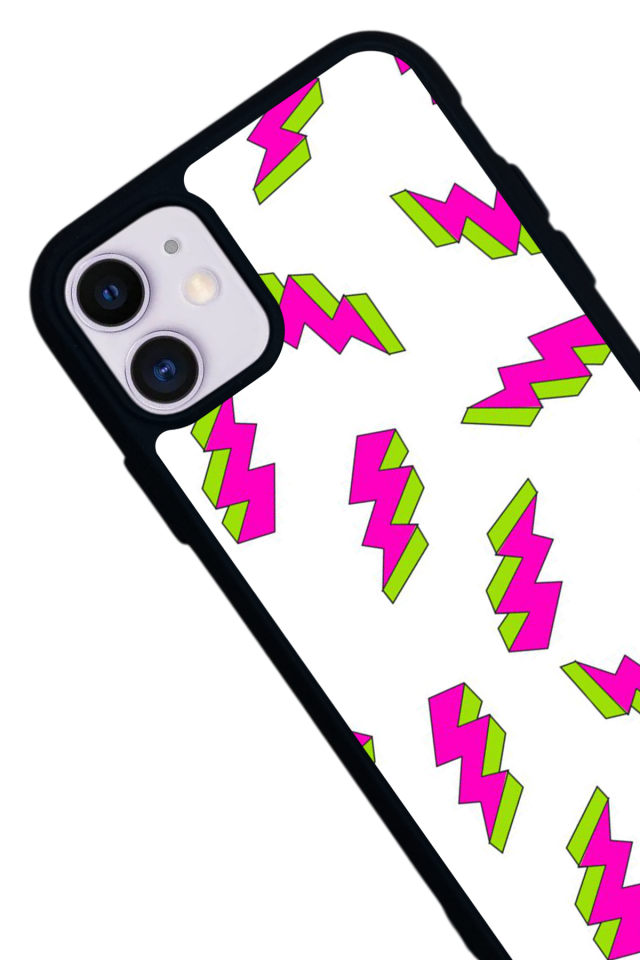 iPhone 11 Uyumlu Simsek Tasarımlı Glossy Premium Kılıf