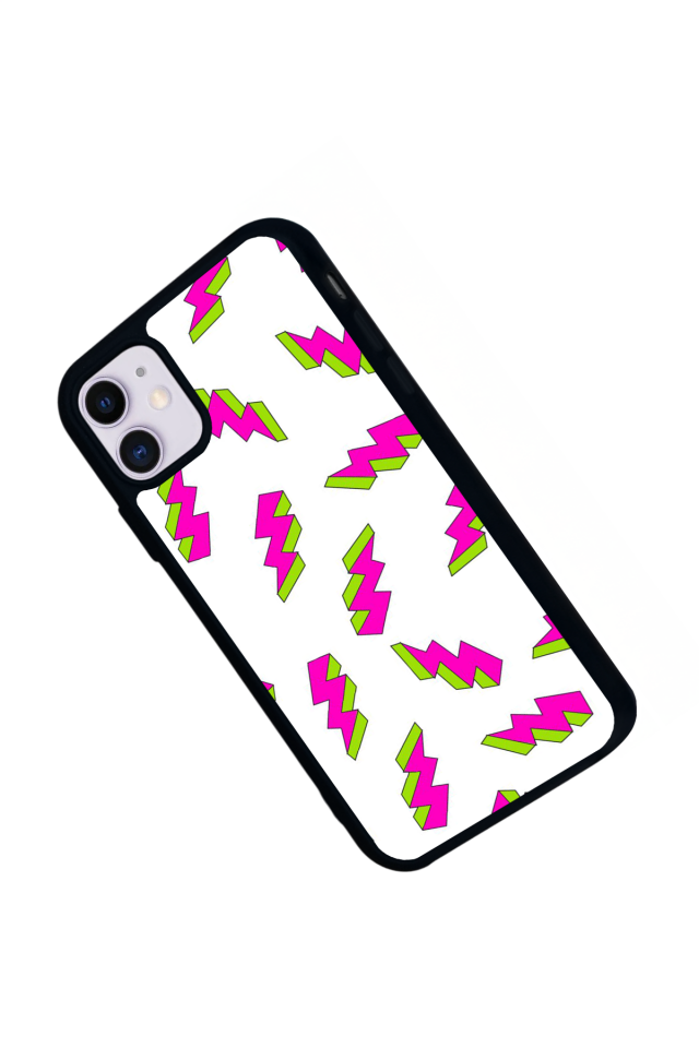 iPhone 11 Uyumlu Simsek Tasarımlı Glossy Premium Kılıf