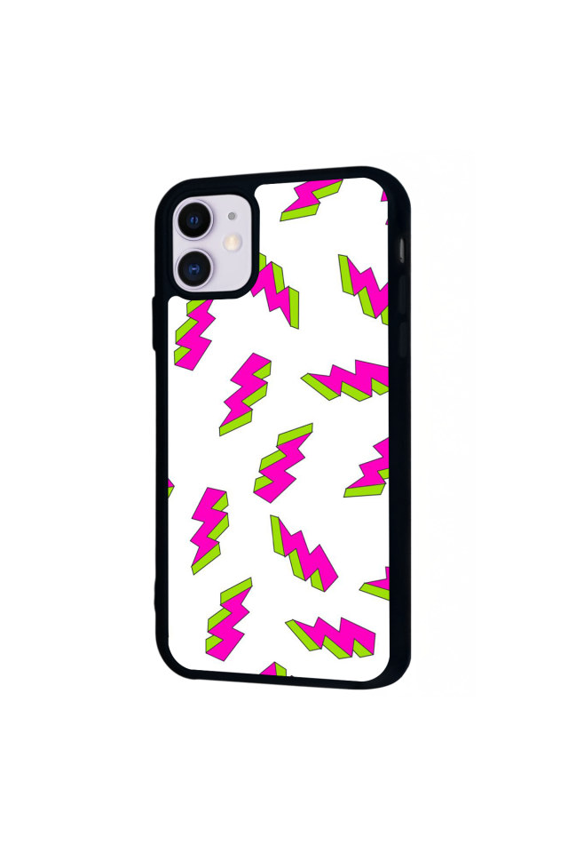 iPhone 11 Uyumlu Simsek Tasarımlı Glossy Premium Kılıf