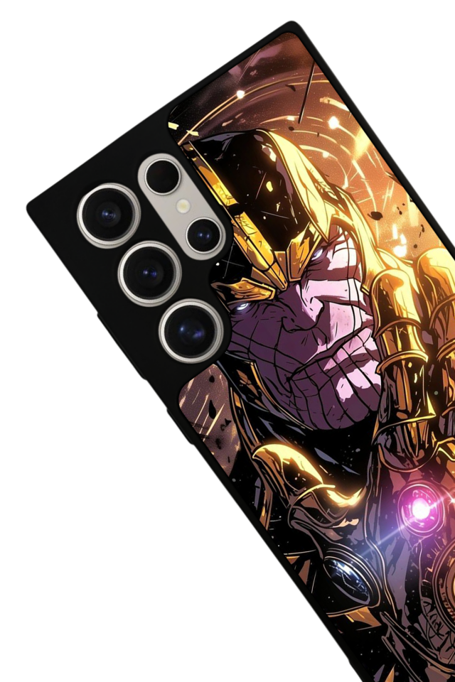Samsung Galaxy S23 Ultra Uyumlu Thanos Tasarımlı Glossy Premium Kılıf