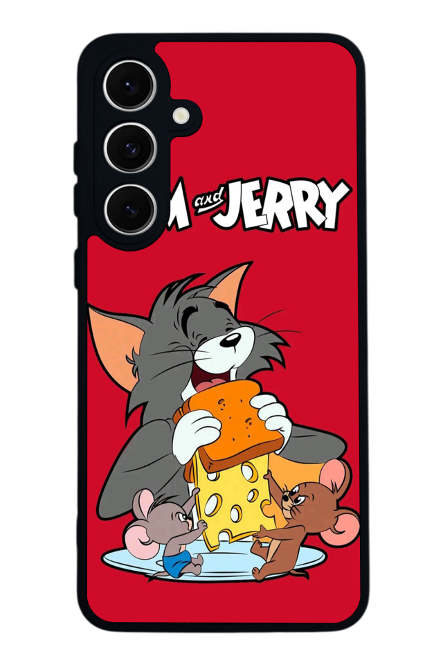 Samsung Galaxy A16 Uyumlu Tom And Jerry Tasarımlı Glossy Premium Kılıf