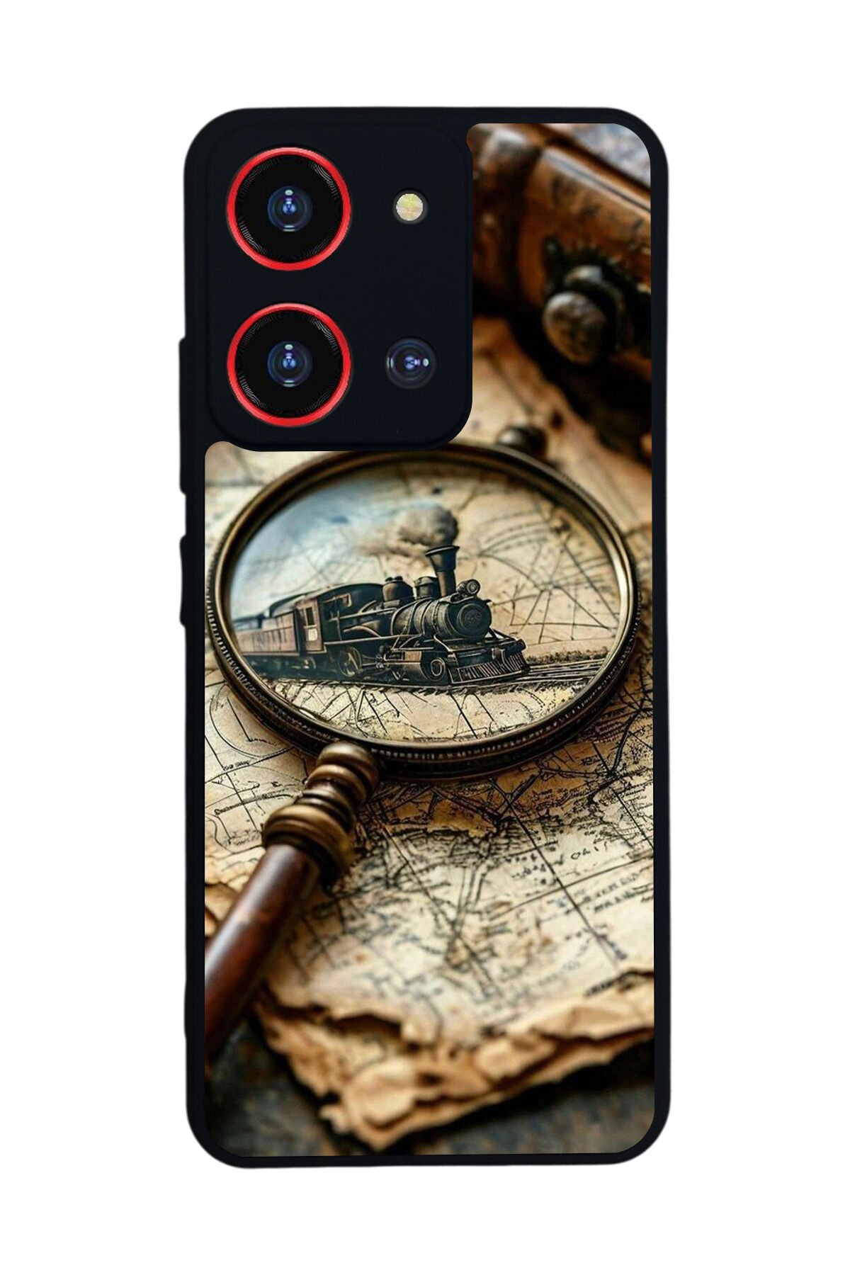 Reeder S19 Max Pro S 108MP Uyumlu Pusula Tasarımlı Glossy Premium Kılıf
