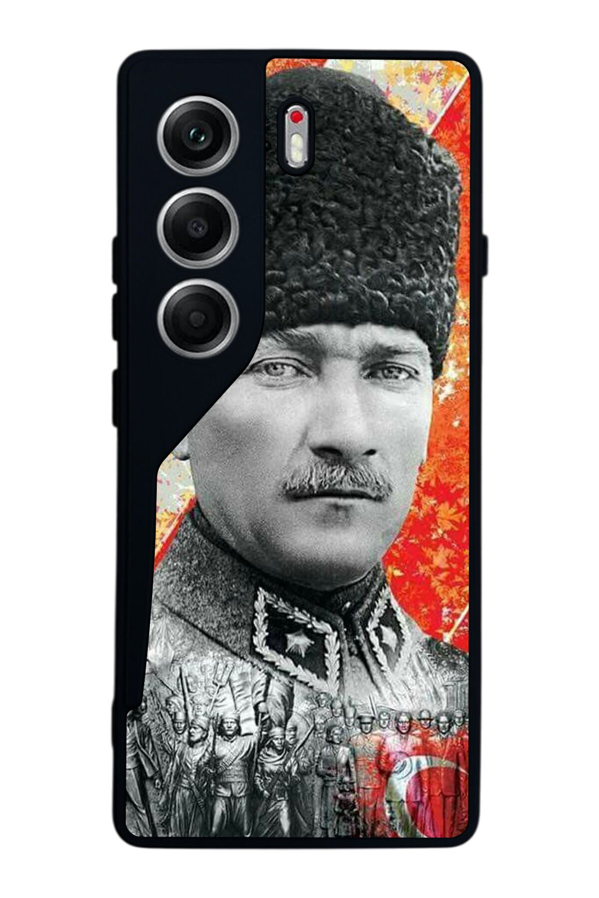 Tecno Camon 40 Uyumlu Mustafa Kemal Ataturk Tasarımlı Glossy Premium Kılıf