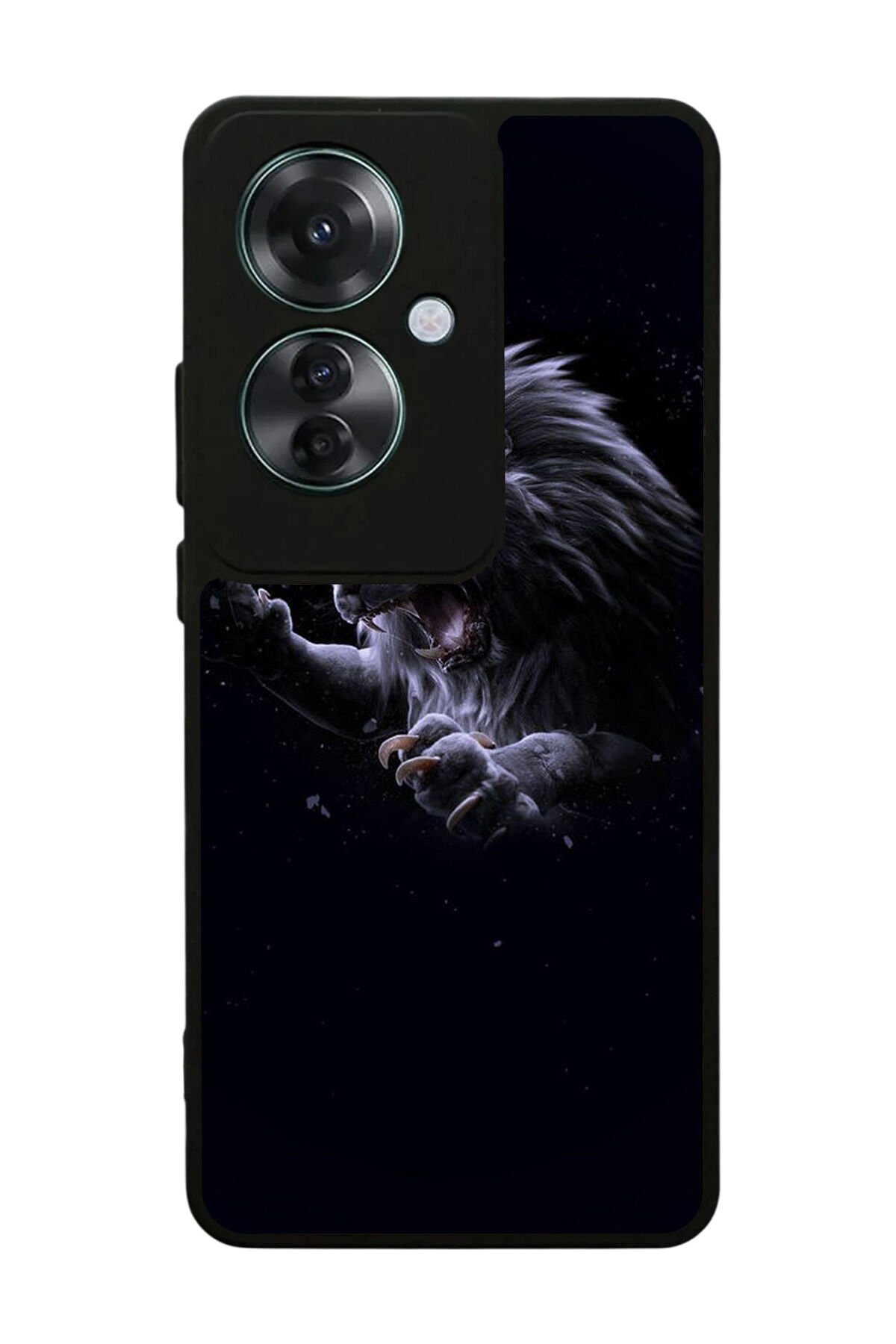 Oppo Reno 11F Uyumlu Aslan Tasarımlı Glossy Premium Kılıf