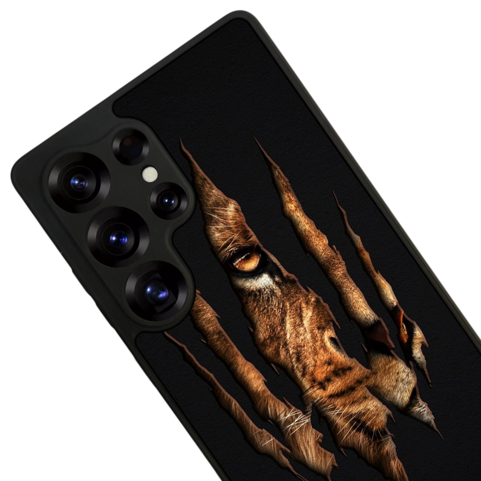 Samsung Galaxy S25 Ultra Uyumlu Aslan Tasarımlı Glossy Premium Kılıf