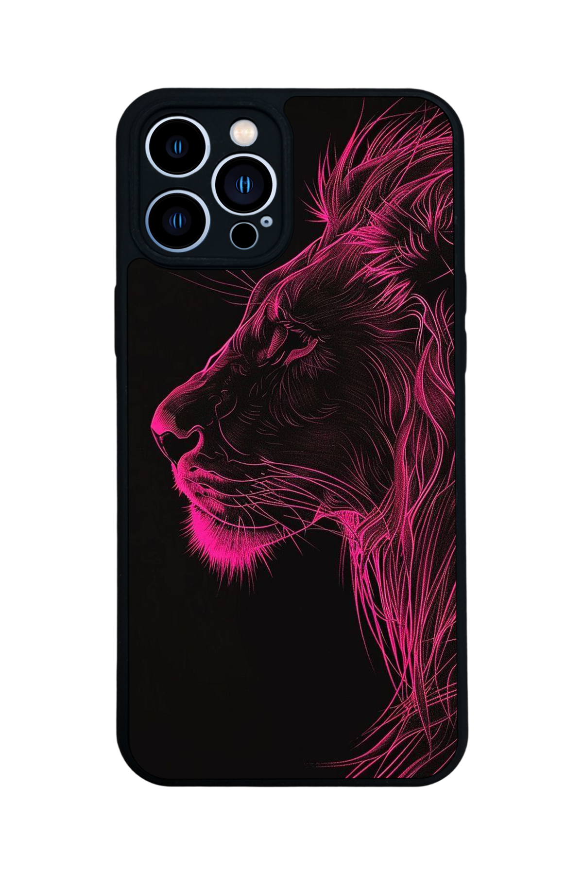 iPhone 12 Pro Max Uyumlu Aslan Tasarımlı Glossy Premium Kılıf