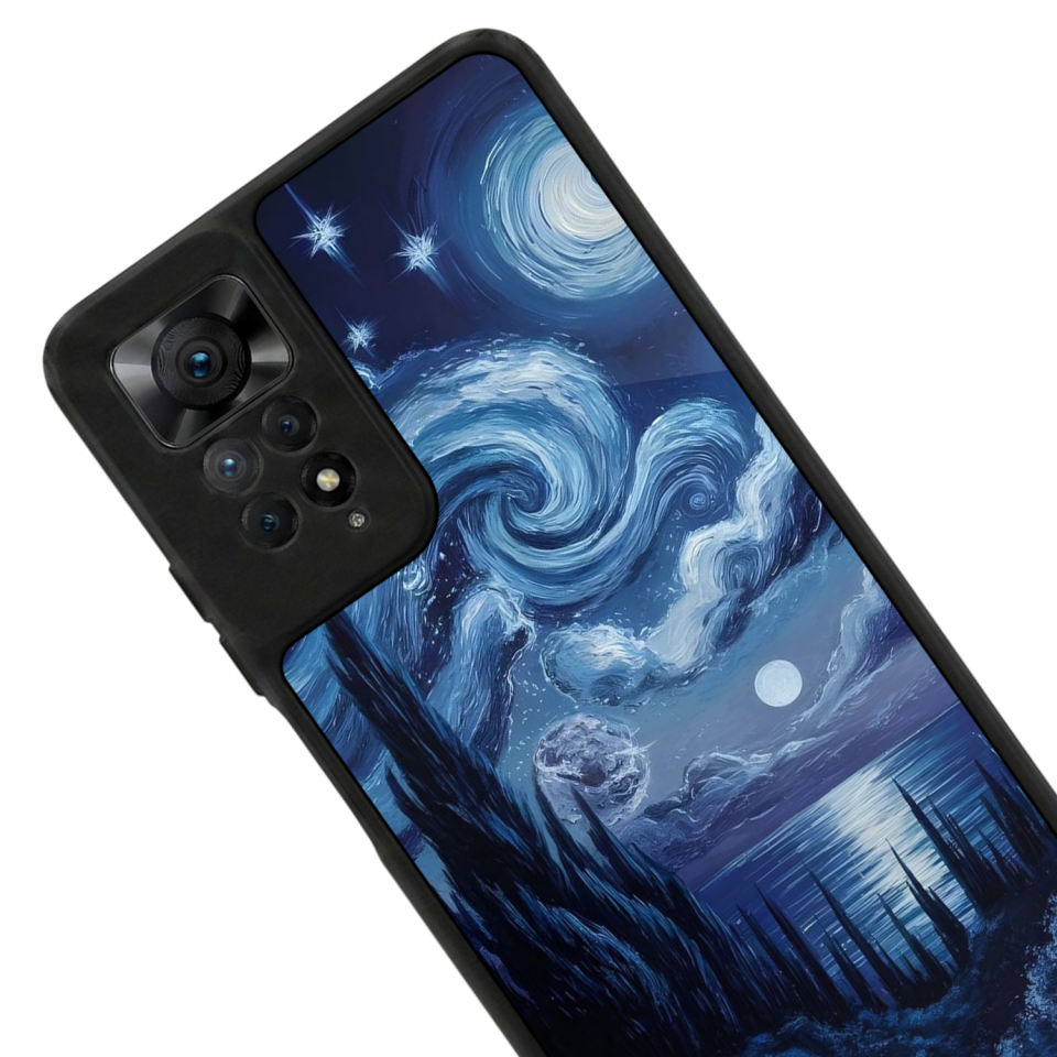 Xiaomi Redmi Note 12 Pro Uyumlu Ay Tasarımlı Glossy Premium Kılıf