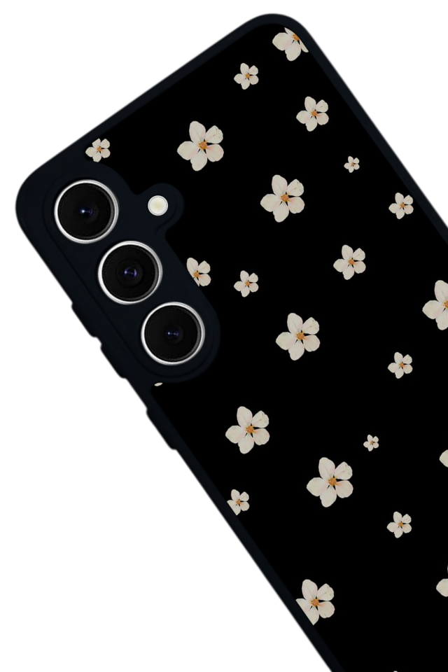 Samsung Galaxy S24 FE Uyumlu Cicek Tasarımlı Glossy Premium Kılıf