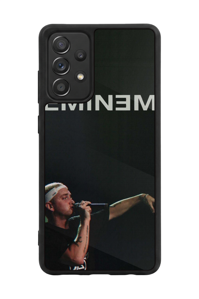 Samsung Galaxy A72 Uyumlu Eminem Tasarımlı Glossy Premium Kılıf