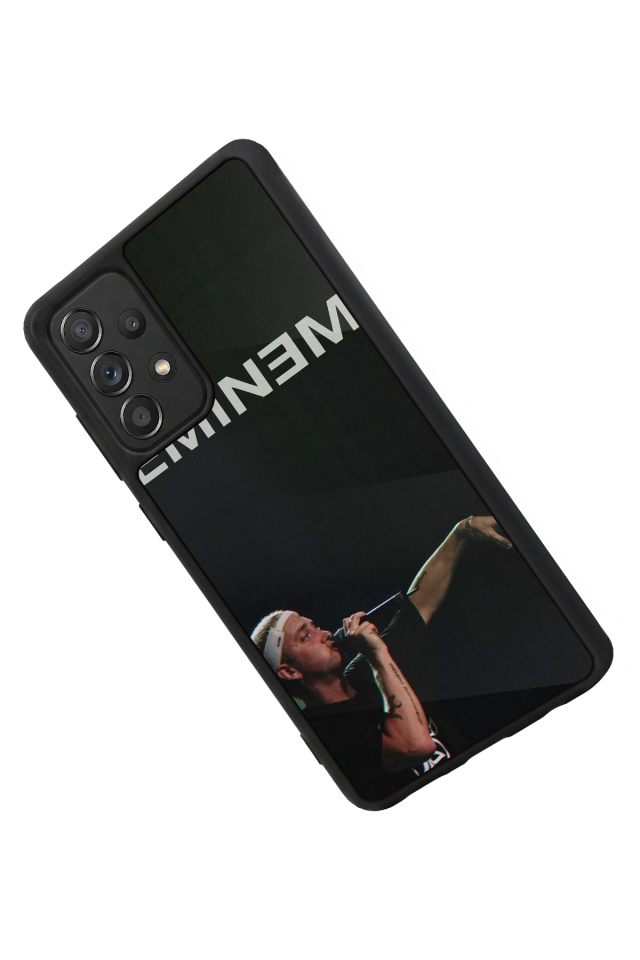 Samsung Galaxy A72 Uyumlu Eminem Tasarımlı Glossy Premium Kılıf