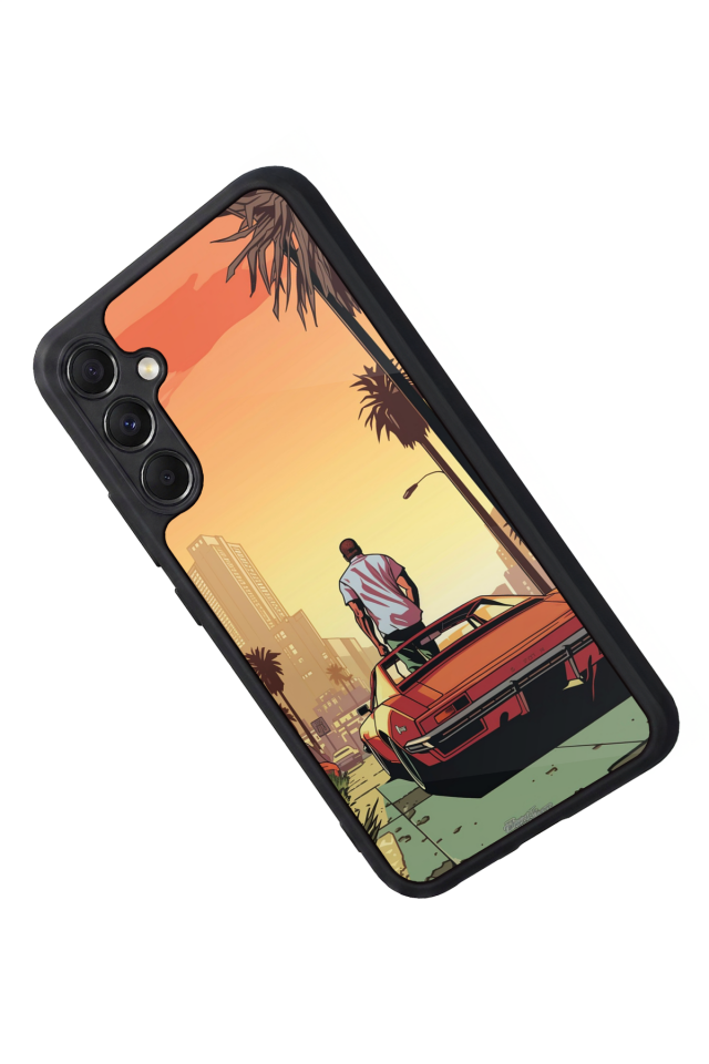 Samsung Galaxy M34 Uyumlu GTA Tasarımlı Glossy Premium Kılıf