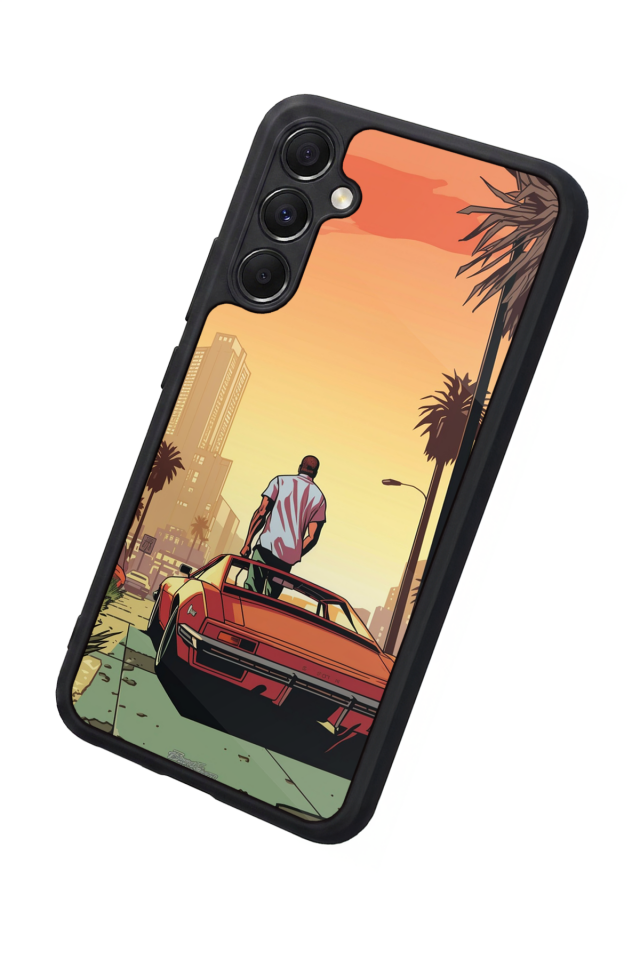 Samsung Galaxy M34 Uyumlu GTA Tasarımlı Glossy Premium Kılıf