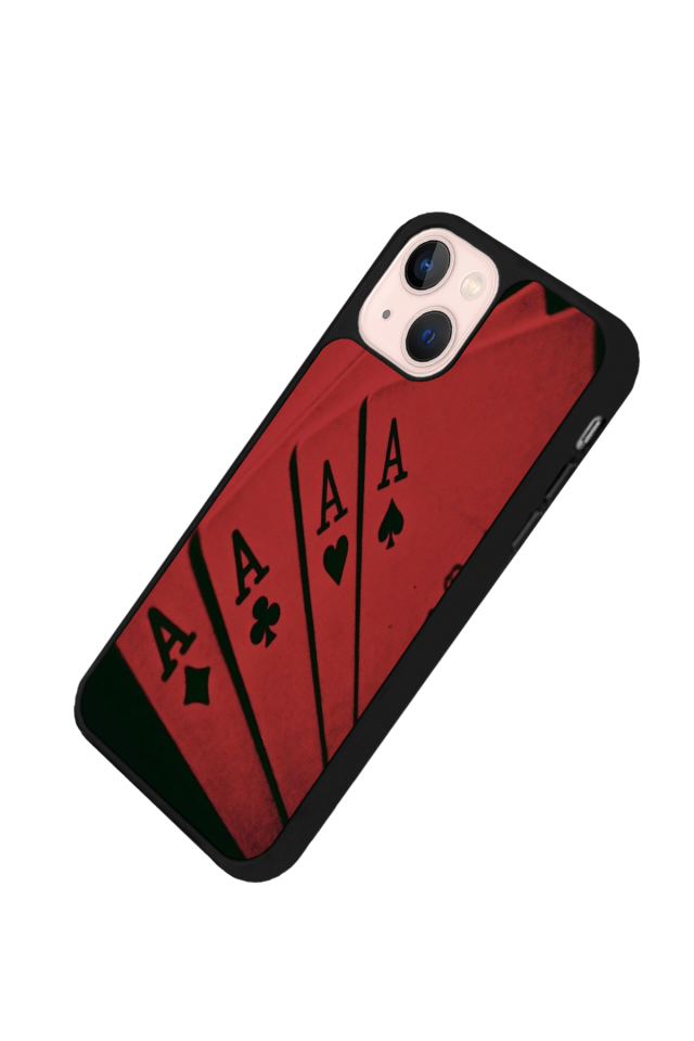 iPhone 14 Plus Uyumlu Kart Tasarımlı Glossy Premium Kılıf