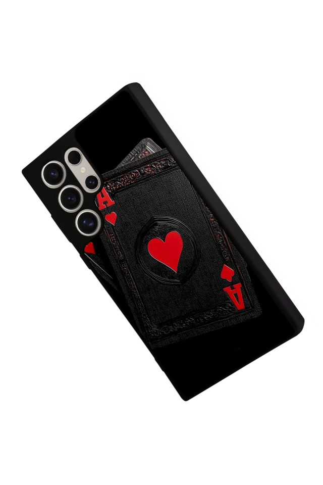 Samsung Galaxy S22 Ultra Uyumlu Kart Tasarımlı Glossy Premium Kılıf