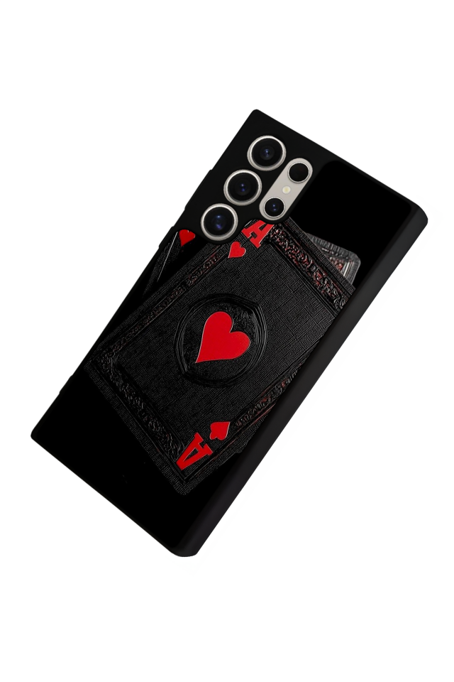 Samsung Galaxy S22 Ultra Uyumlu Kart Tasarımlı Glossy Premium Kılıf