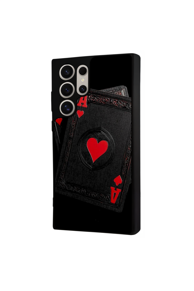 Samsung Galaxy S22 Ultra Uyumlu Kart Tasarımlı Glossy Premium Kılıf