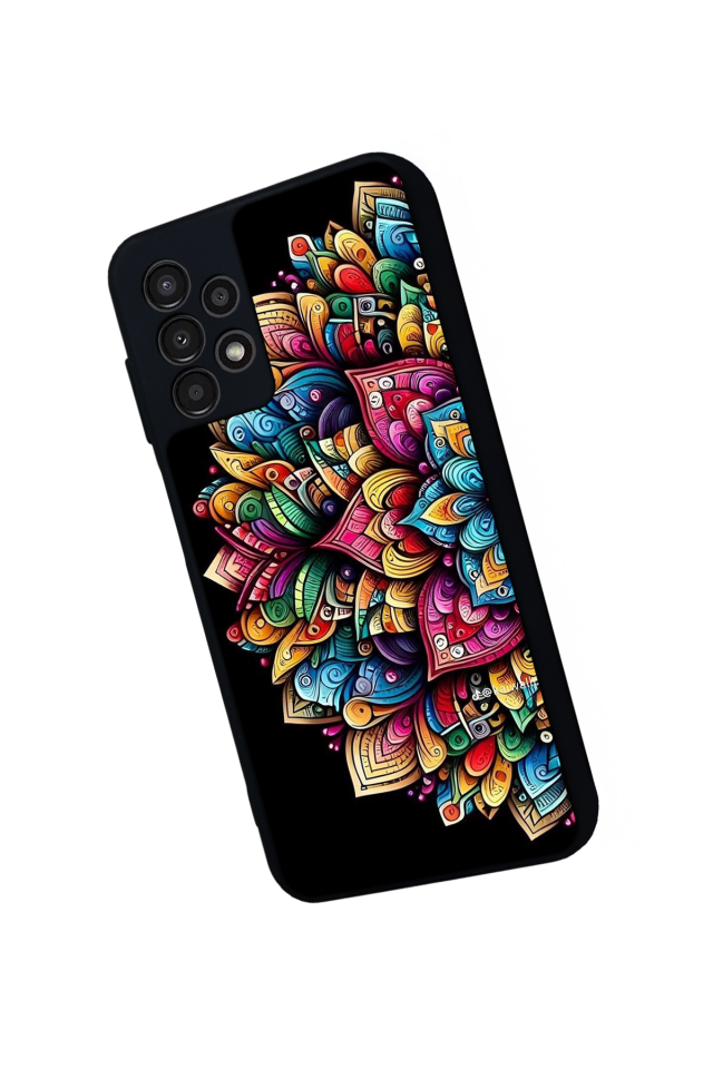 Samsung Galaxy A13 Uyumlu Mandala Tasarımlı Glossy Premium Kılıf