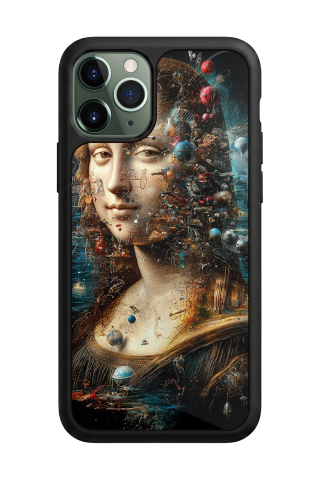 iPhone 11 Pro Max Uyumlu Monalisa Tasarımlı Glossy Premium Kılıf