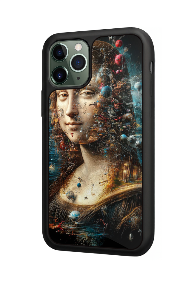 iPhone 11 Pro Max Uyumlu Monalisa Tasarımlı Glossy Premium Kılıf