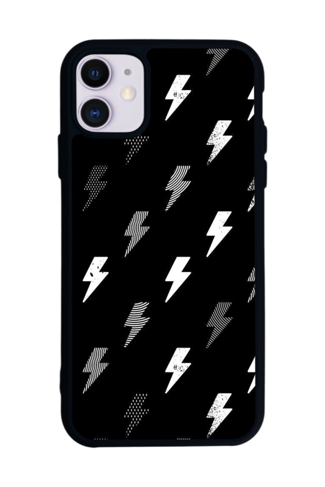 iPhone 11 Uyumlu Simsek Tasarımlı Glossy Premium Kılıf