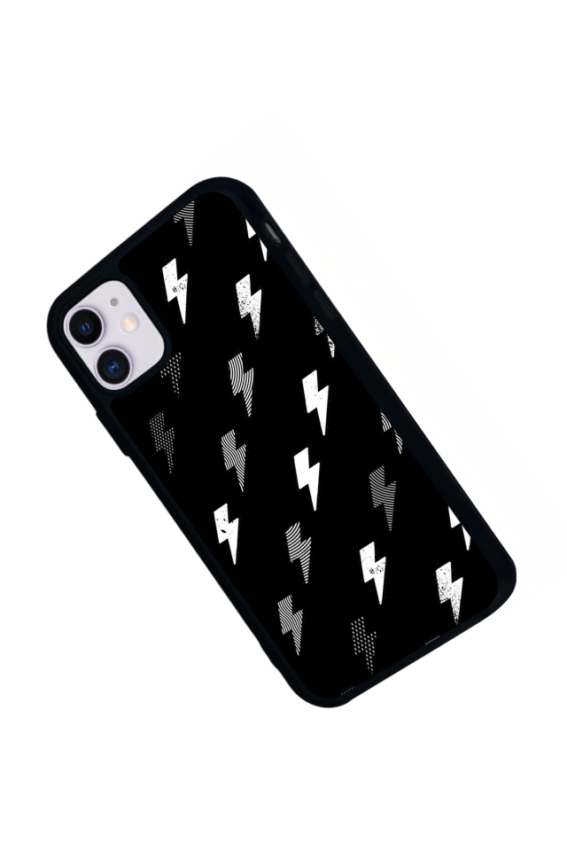 iPhone 11 Uyumlu Simsek Tasarımlı Glossy Premium Kılıf