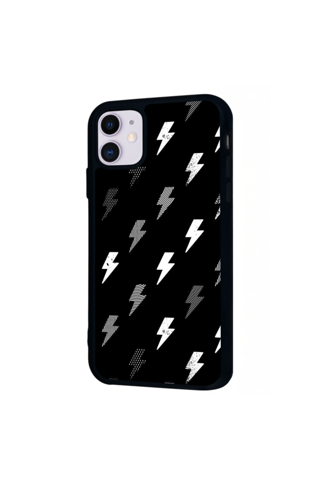 iPhone 11 Uyumlu Simsek Tasarımlı Glossy Premium Kılıf