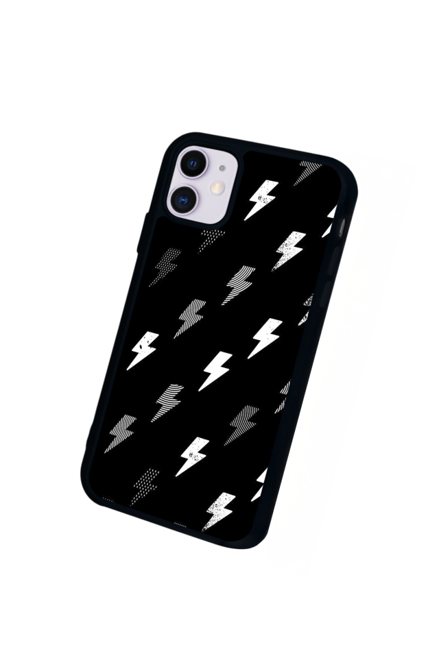 iPhone 11 Uyumlu Simsek Tasarımlı Glossy Premium Kılıf