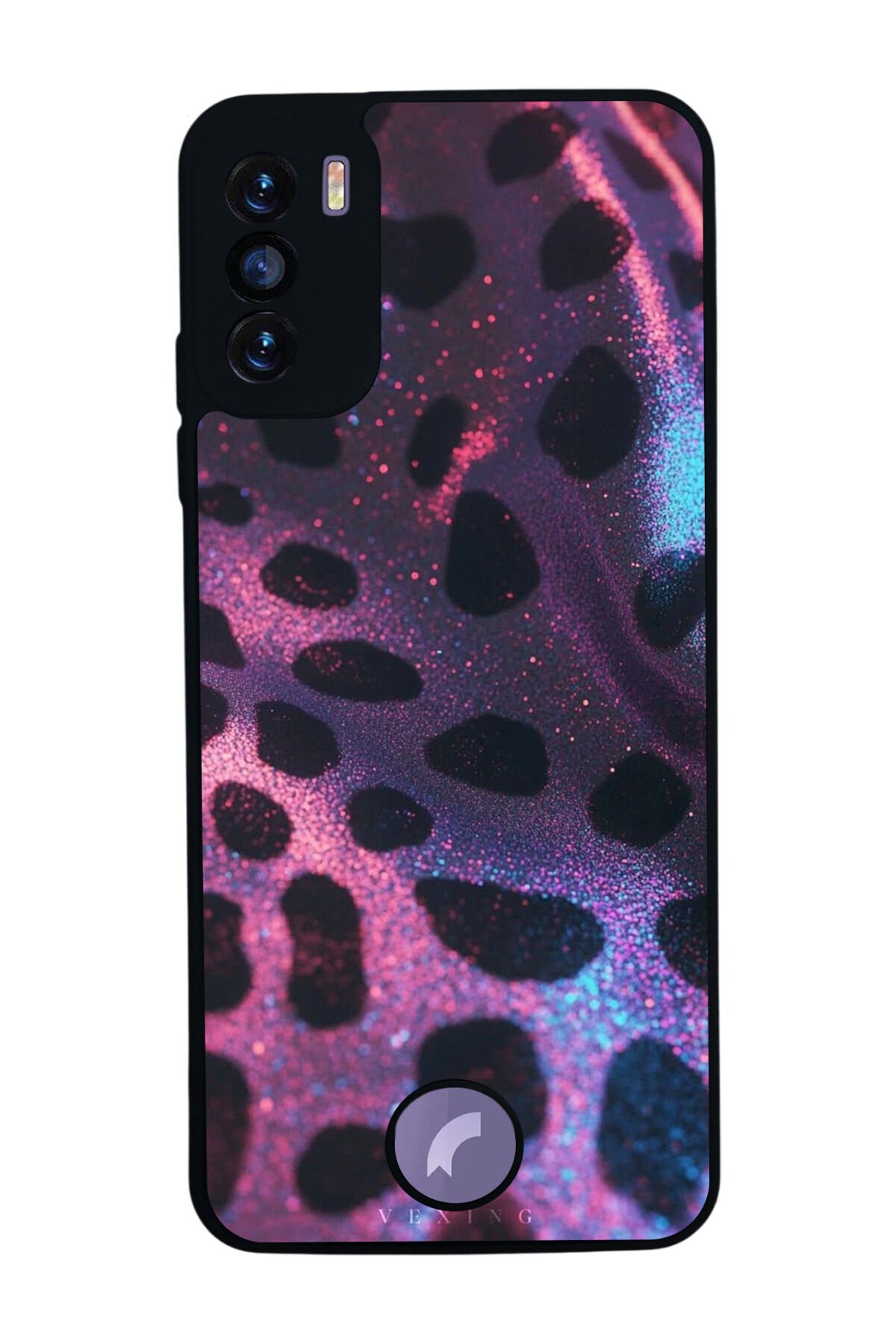 Reeder S19 Max Pro S Uyumlu Hologram Leopar Tasarımlı Glossy Premium Kılıf