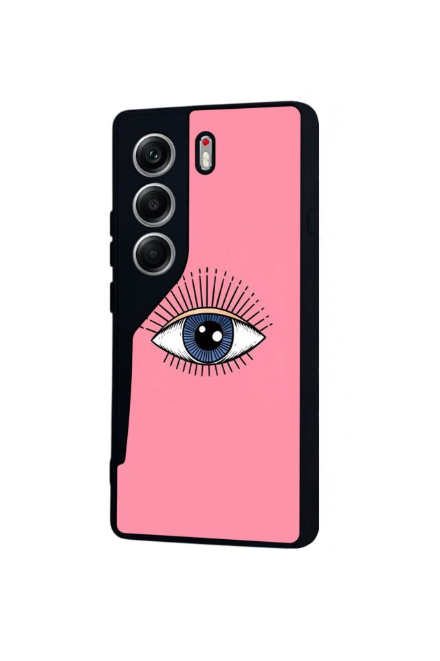 Tecno Camon 40 Uyumlu Göz Tasarımlı Glossy Premium Kılıf