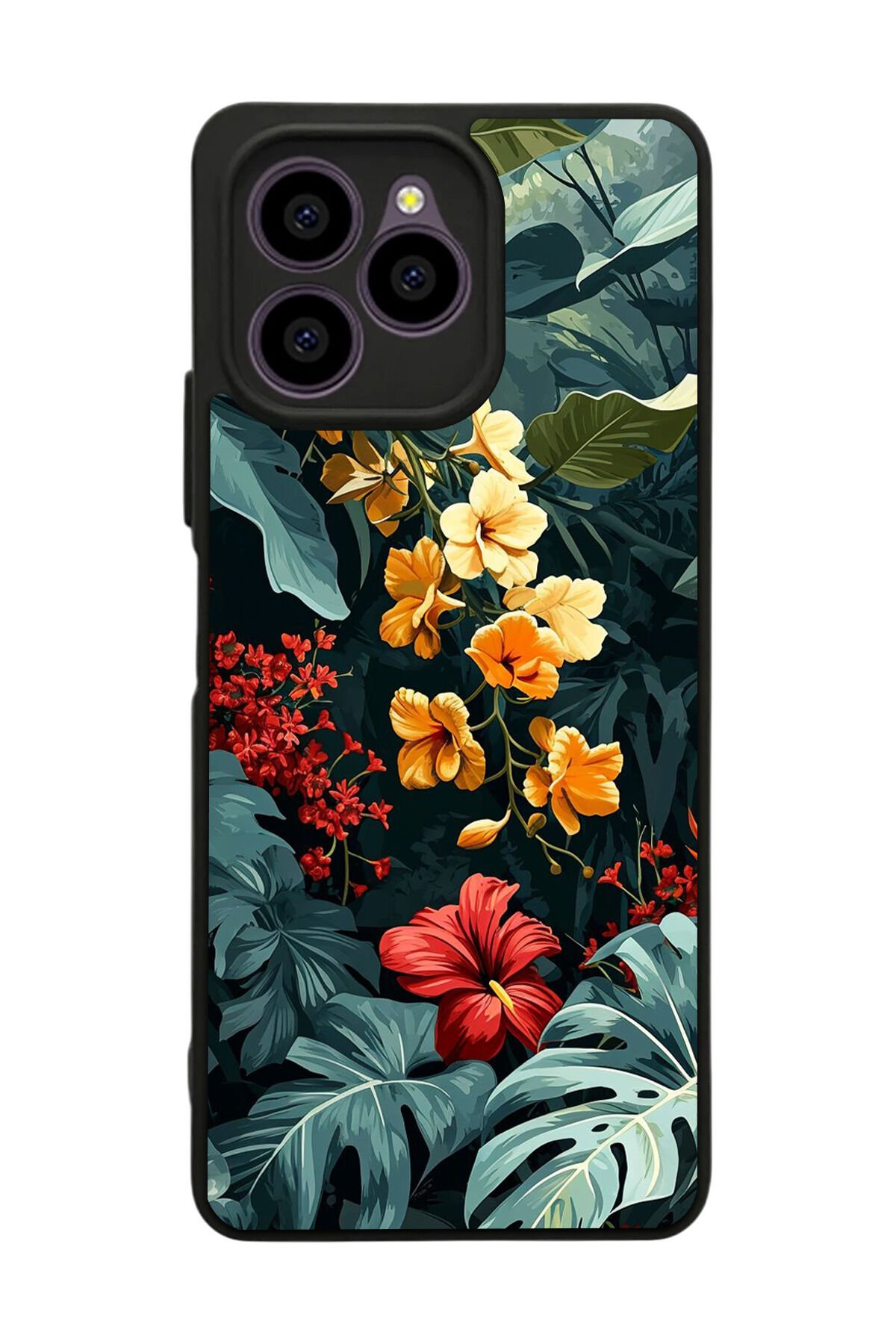 Omix X6 Uyumlu Botanik Tasarımlı Glossy Premium Kılıf